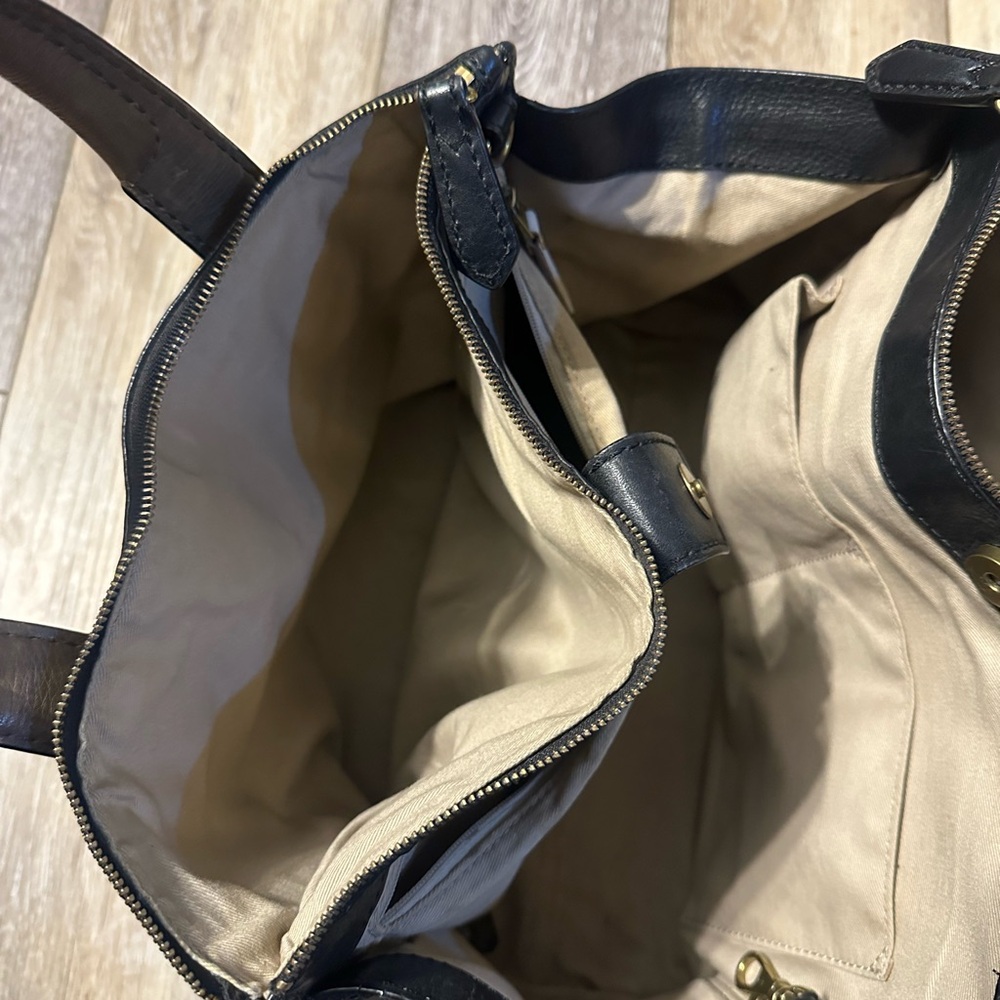 Fossil Tri-color Leather Tote - Picture 9 of 10